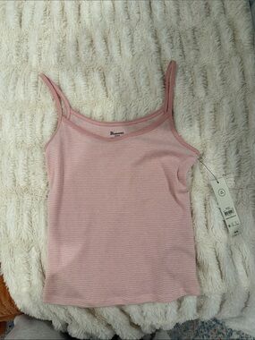 Bloomingdale's Blush Pink Ribbed Camisole Tank